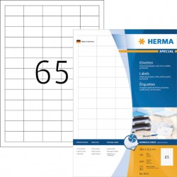 Etiket HERMA 4810 38.1x21.2mm wit 6500stuks