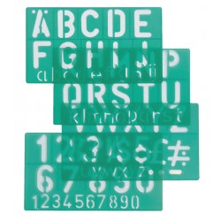 Lettersjabloon Linex hoofletters/letters/cijfers 50mm