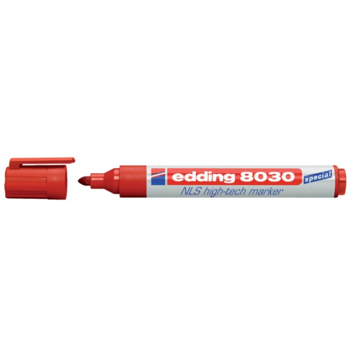 Viltstift edding 8030 NLS high-tech 1.5-3mm rood