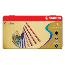 Kleurpotloden STABILO Original blik à 12 kleuren