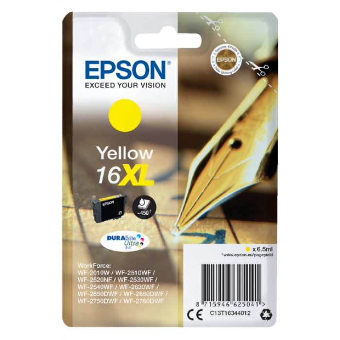 Inktcartridge Epson 16XL T1634 geel