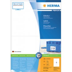 Etiket HERMA 4627 105x148mm A6 premium wit 800stuks