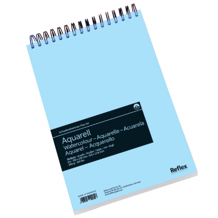 Aquarelblok Schoellershammer A4 spiraal 30vel 300gr