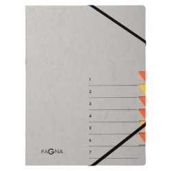 Sorteermap Pagna Easy A4 7 tabs geel/oranje