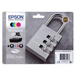 Inktcartridge Epson 35XL T3596 zwart + 3 kleuren