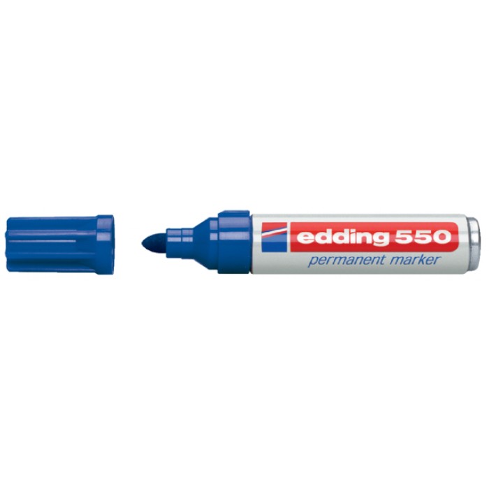 Viltstift edding 550 rond 3-4mm blauw