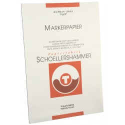 Markerblok Schoellershammer A2 75gr wit