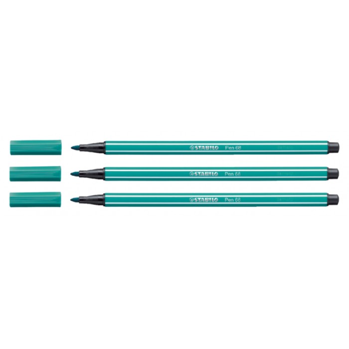 Viltstift STABILO Pen 68/51 medium turquoiseblauw