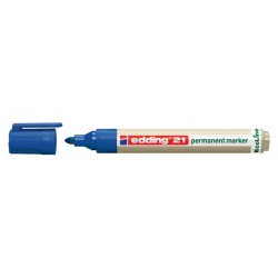 Viltstift edding 21 Ecoline rond blauw 1.5-3mm