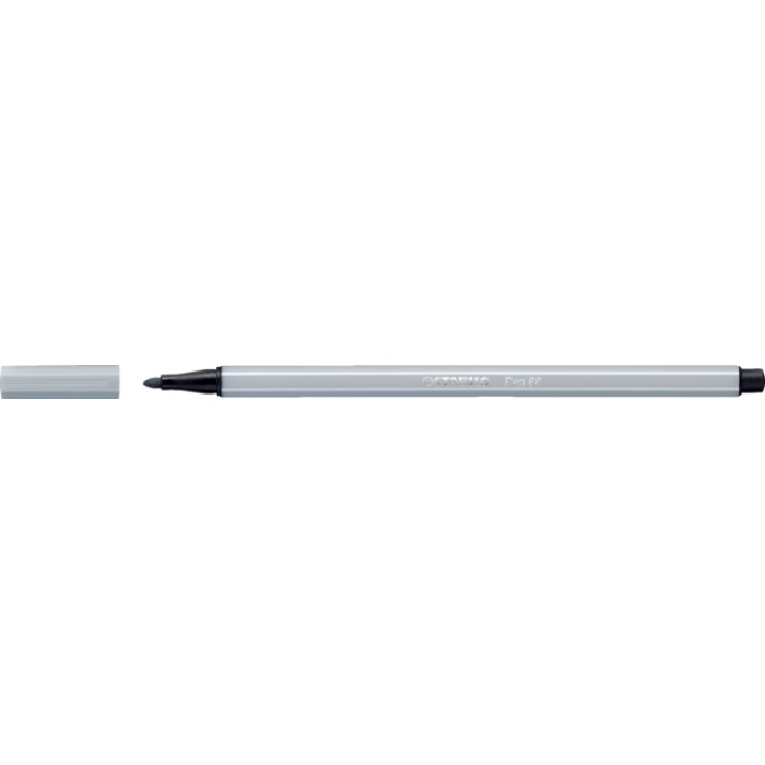 Viltstift STABILO Pen 68/94 medium lichtgrijs