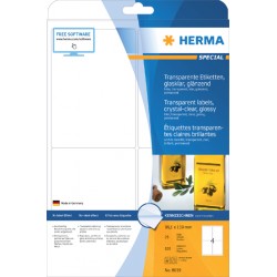 Etiket HERMA 8019 99.1x139mm 100st transparant