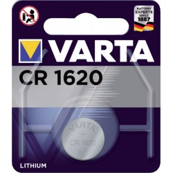 Batterij Varta knoopcel CR1620 lithium blister à 1stuk