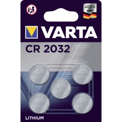 Batterij Varta knoopcel CR2032 lithium blister à 5stuk