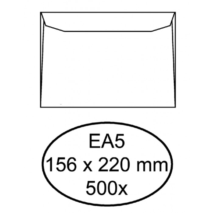 Envelop Quantore bank EA5 156x220mm wit 500stuks