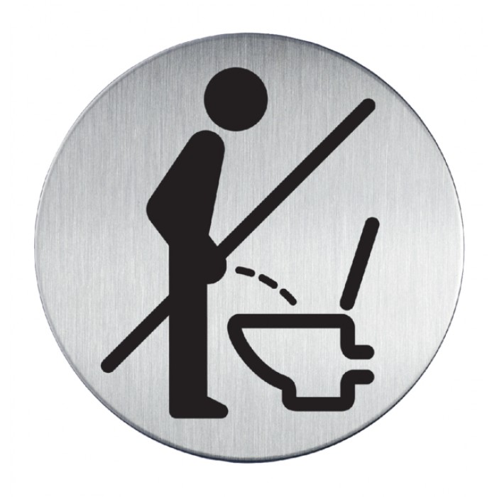 Infobord pictogram Durable 4921 verboden Staand urineren